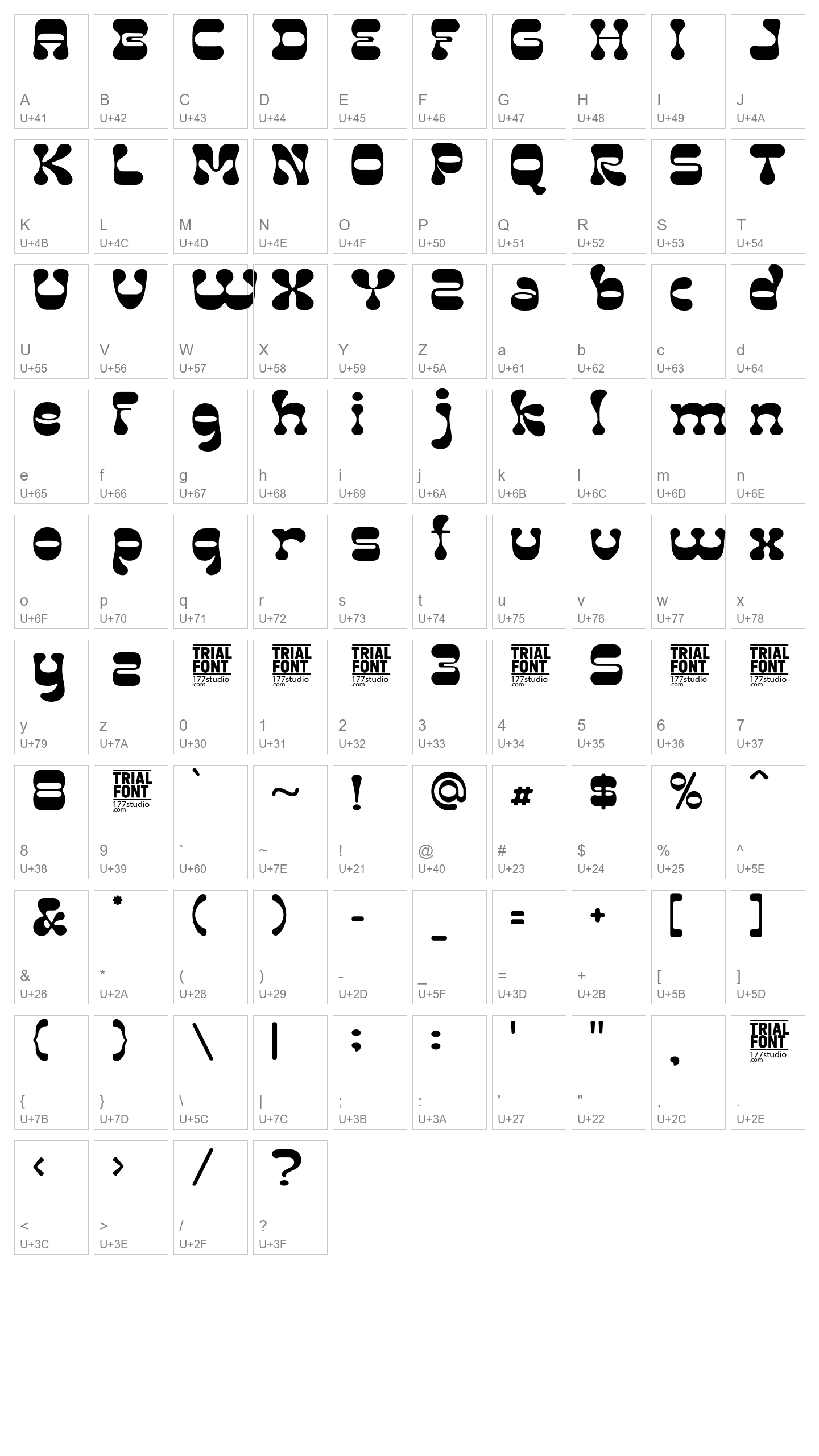 Character Map Image