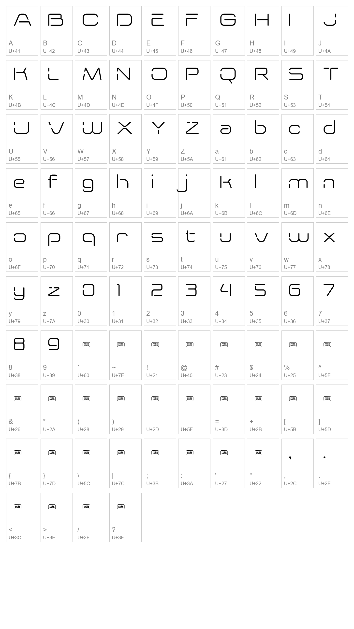 Character Map Image