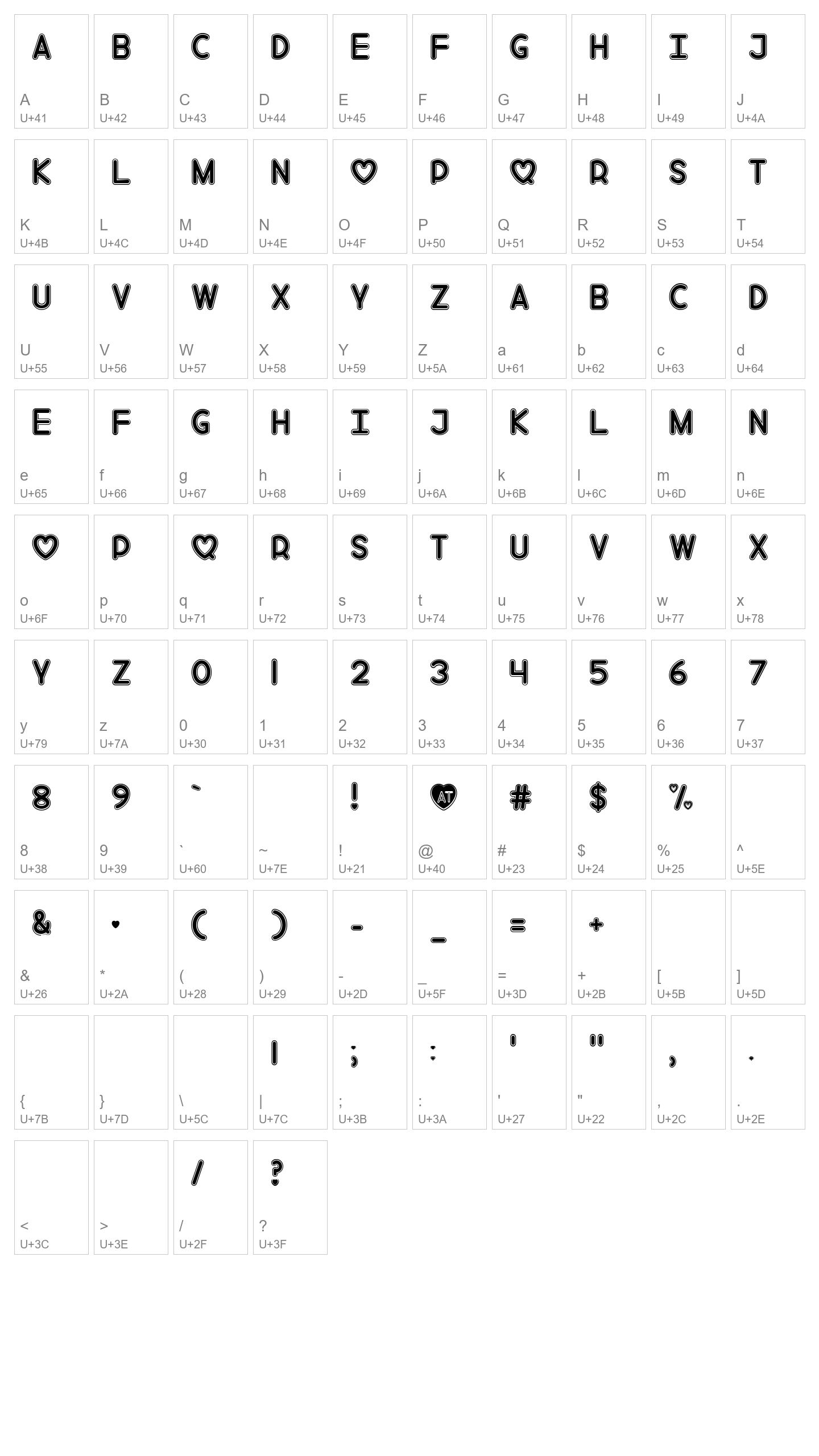 Character Map Image