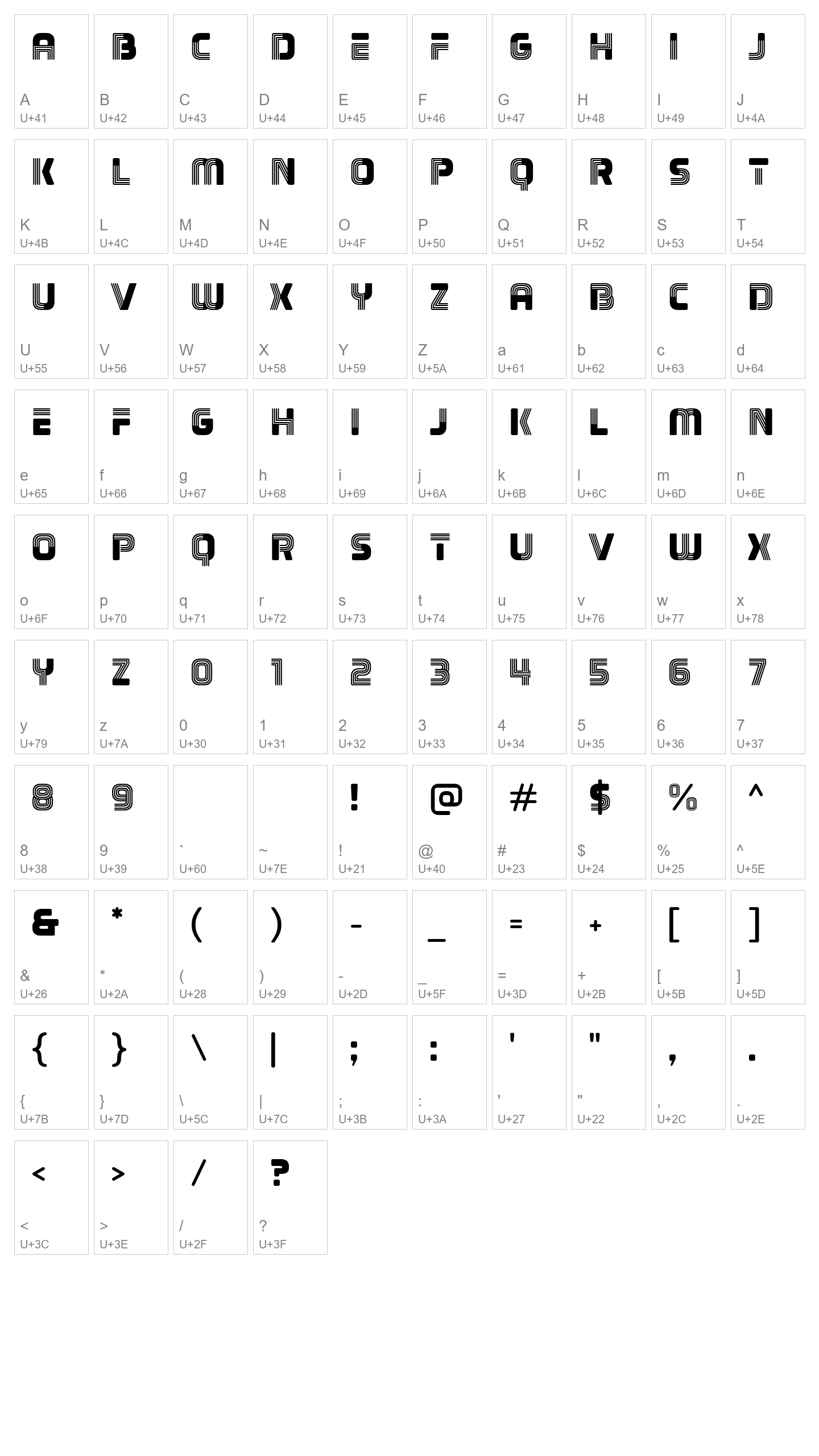 Character Map Image