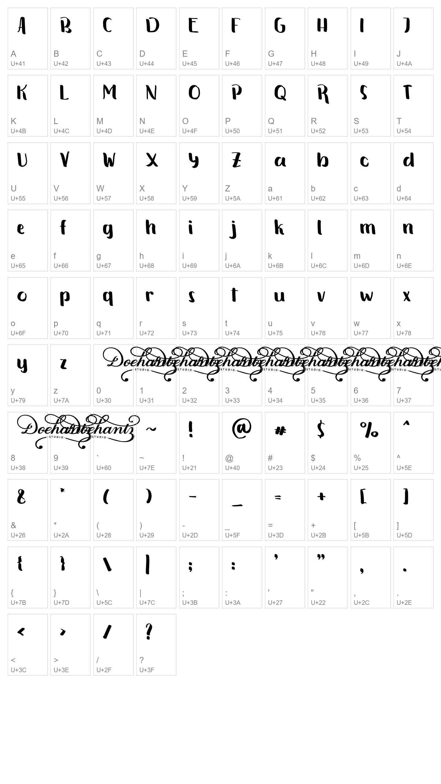 Character Map Image