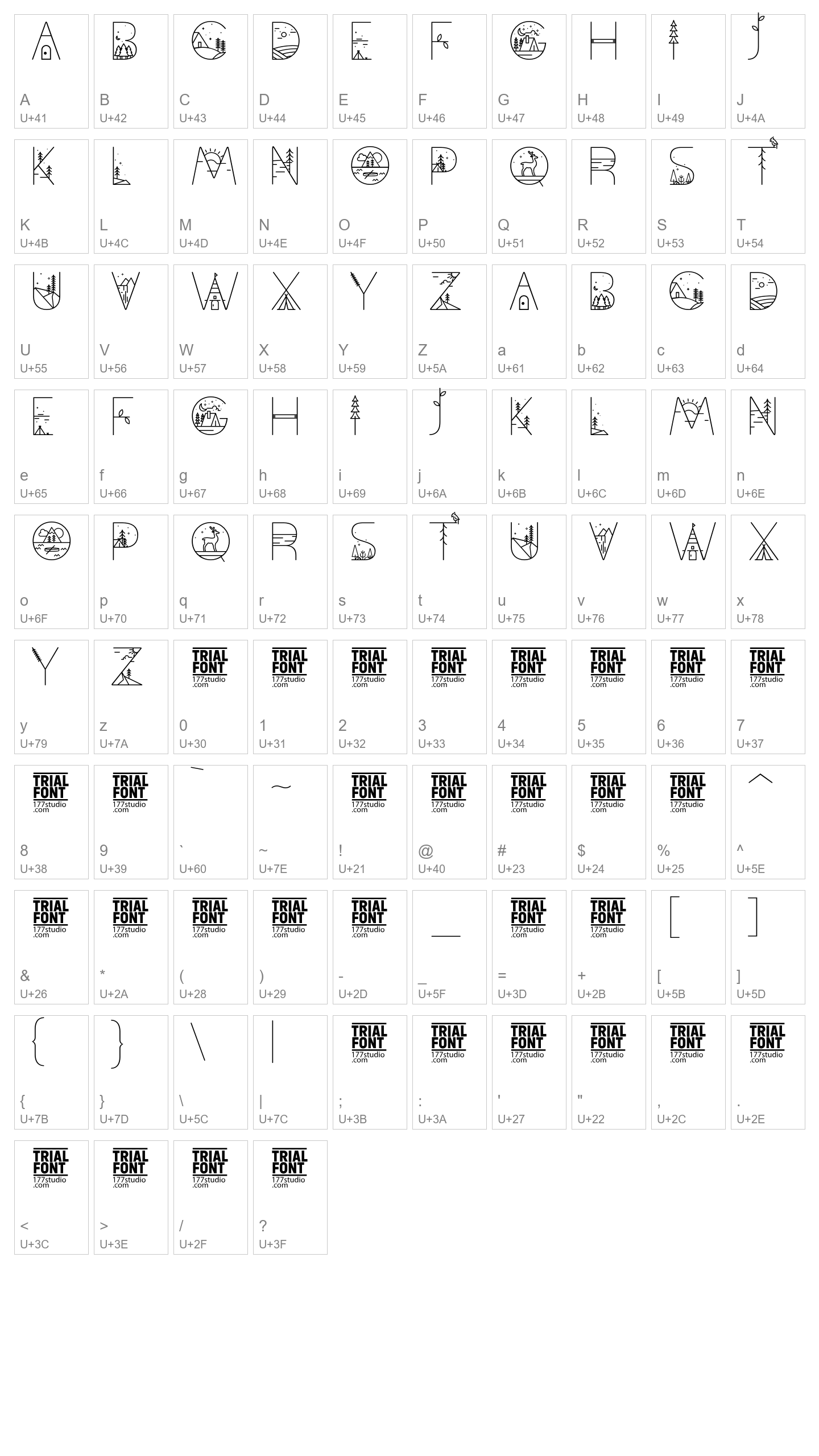 Character Map Image