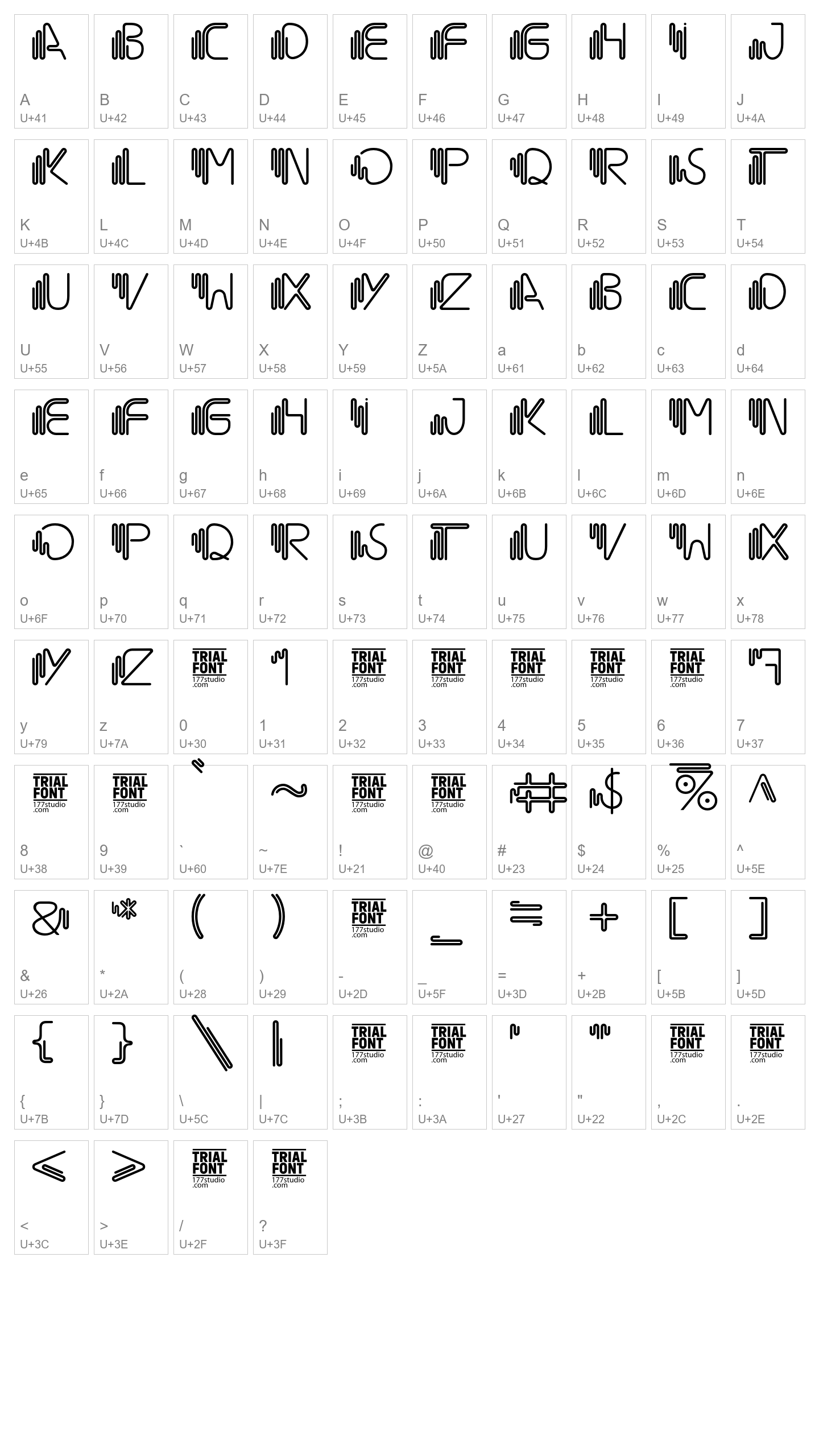 Character Map Image