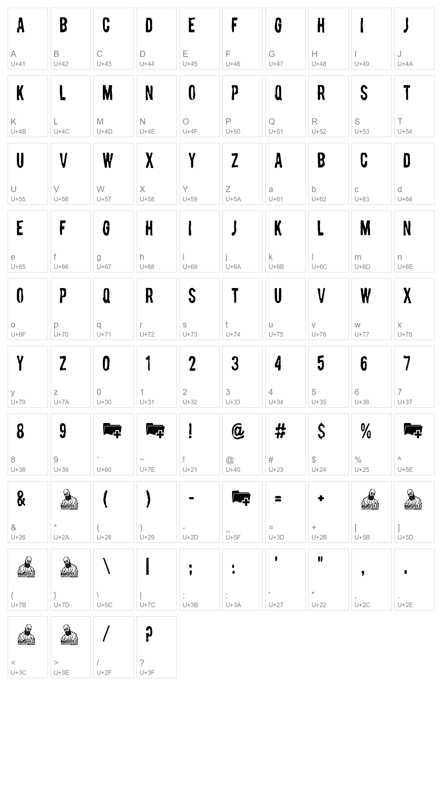 Character Map Image