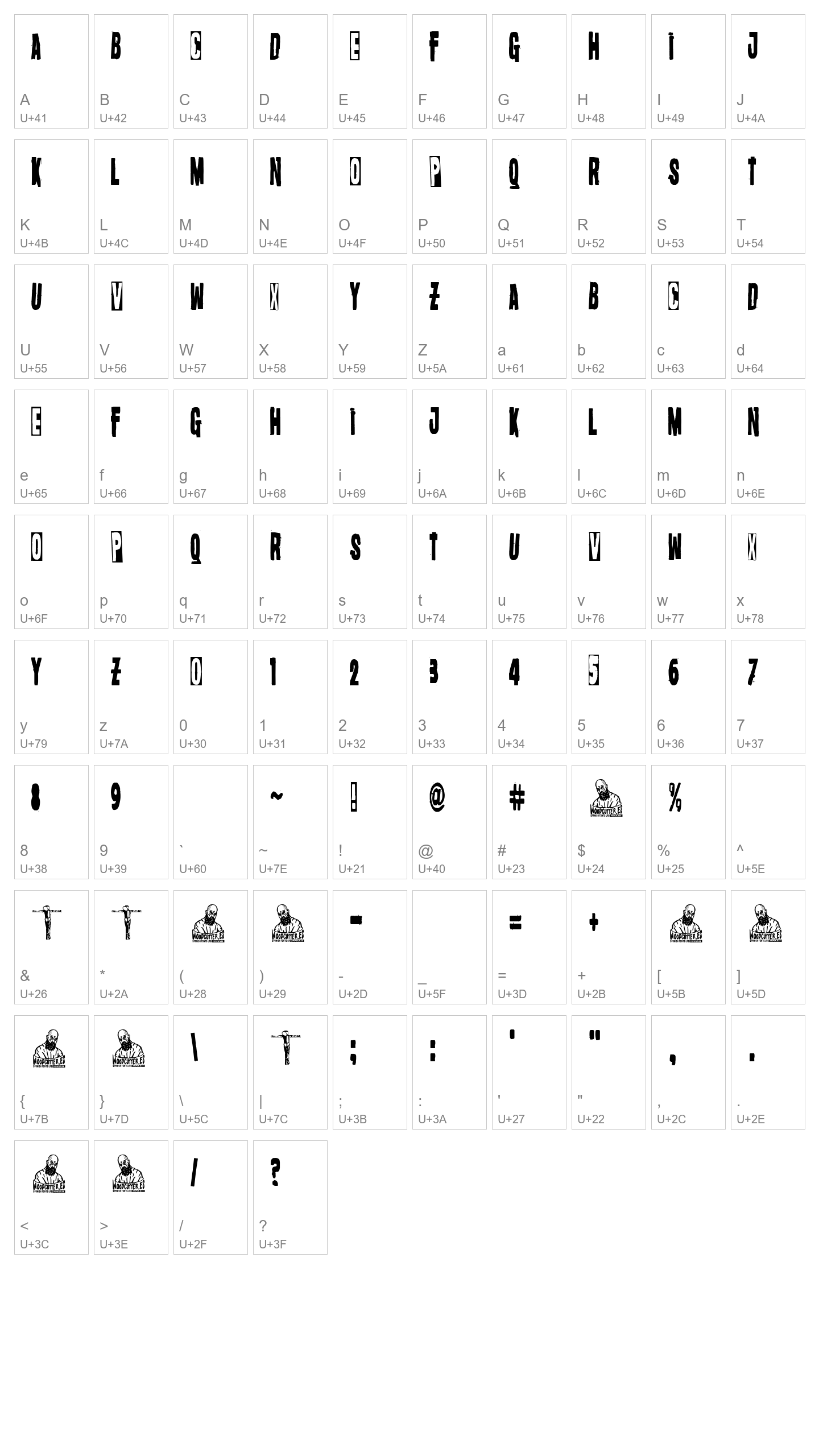 Character Map Image