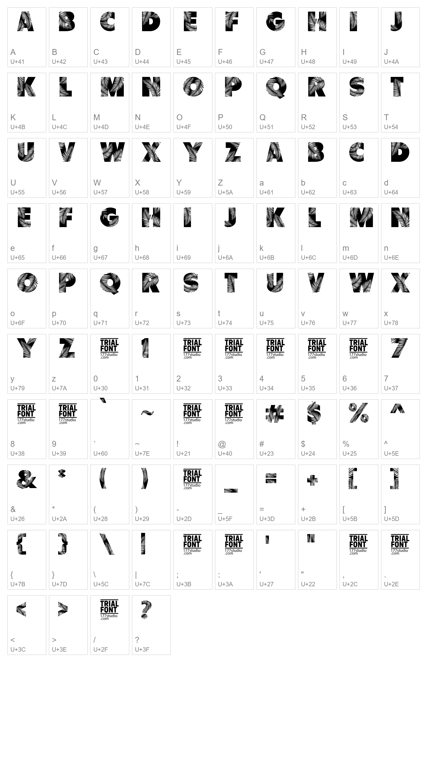 Character Map Image
