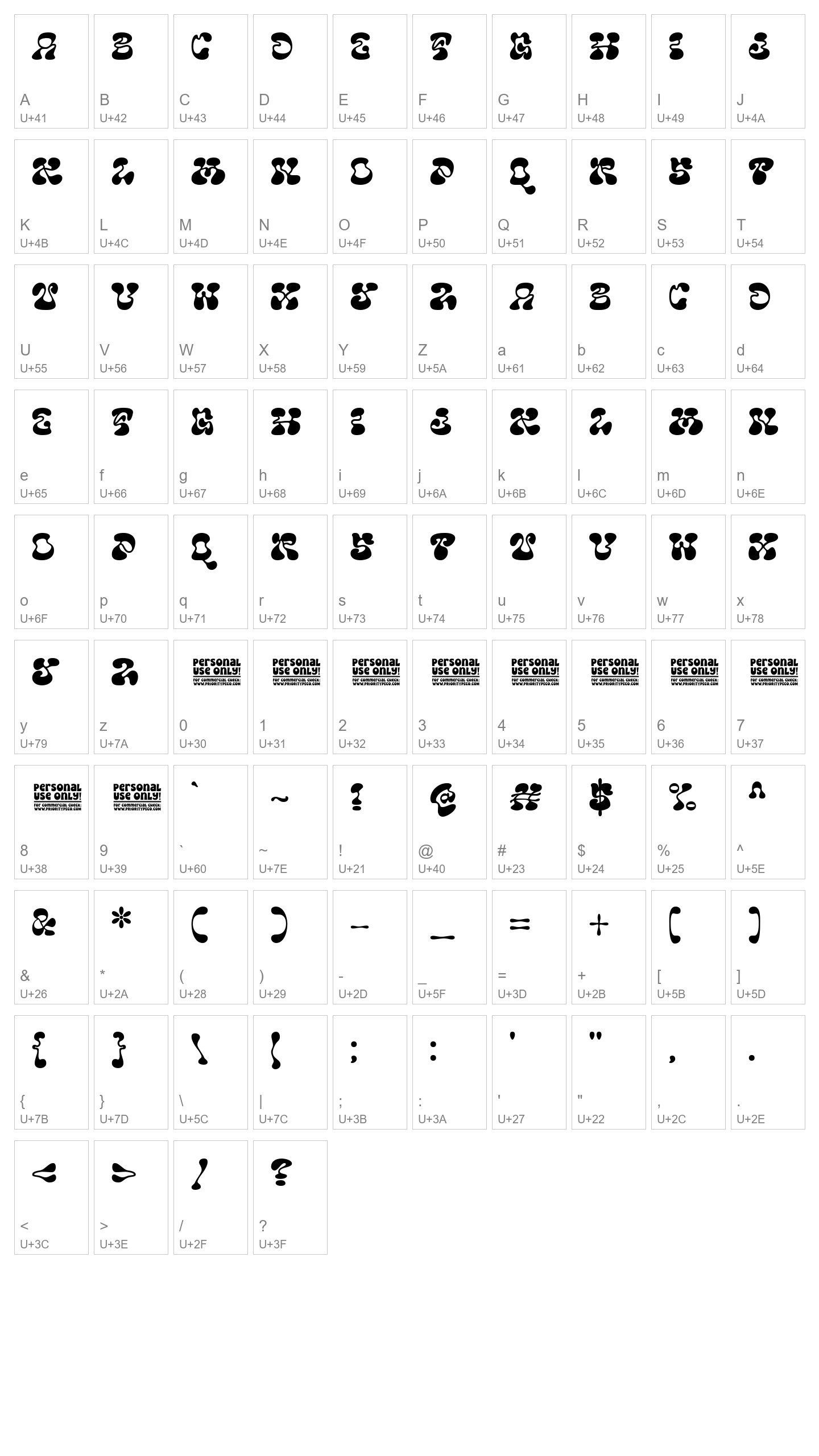 Character Map Image