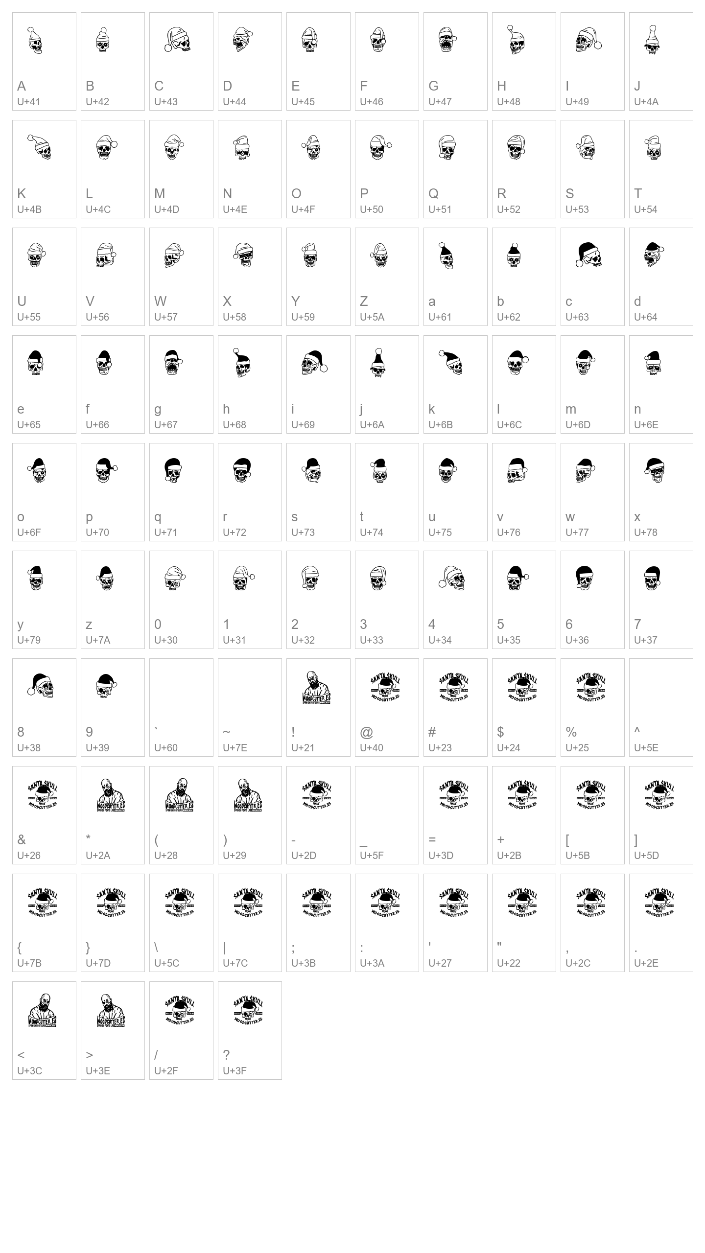 Character Map Image