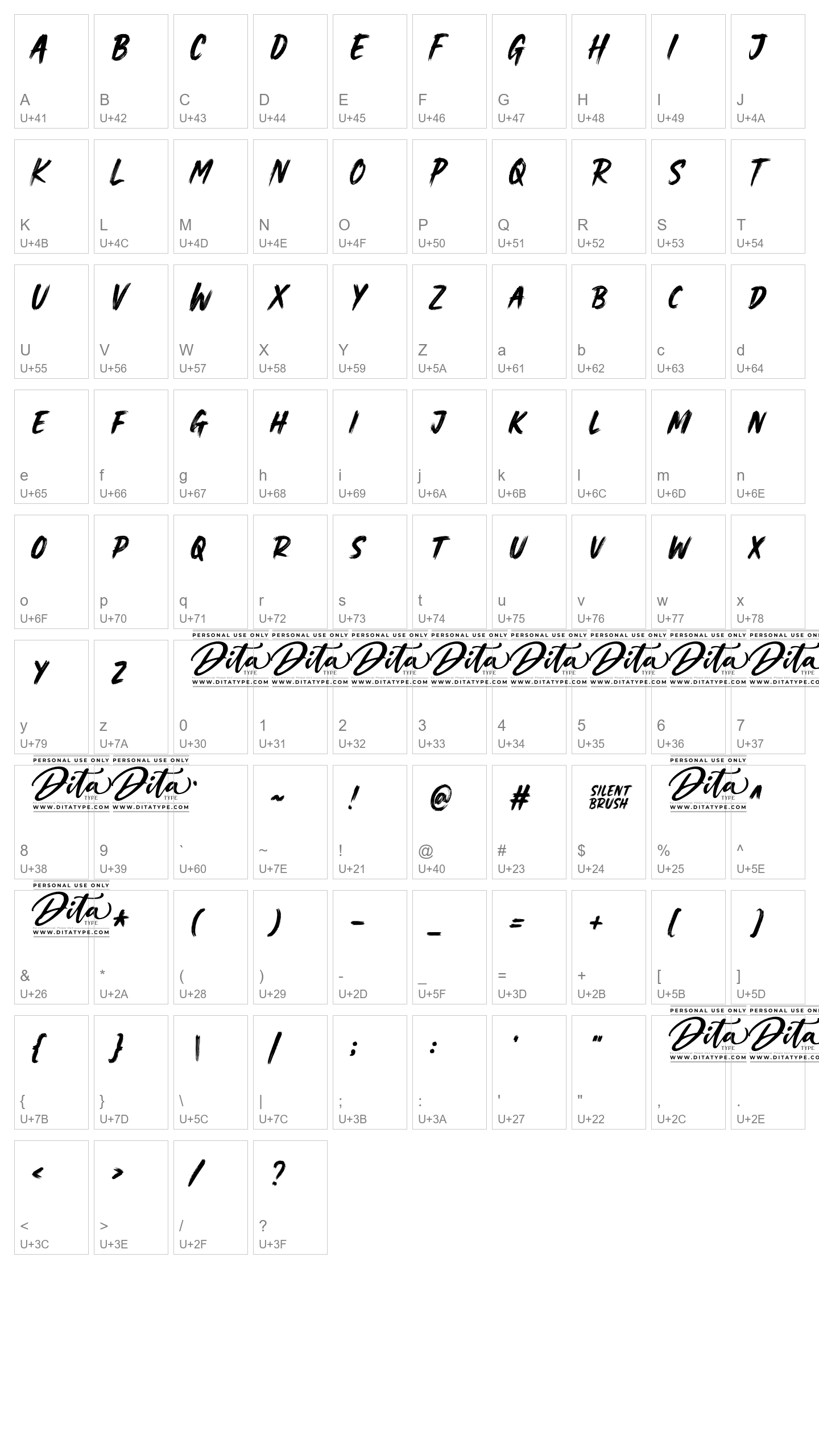 Character Map Image