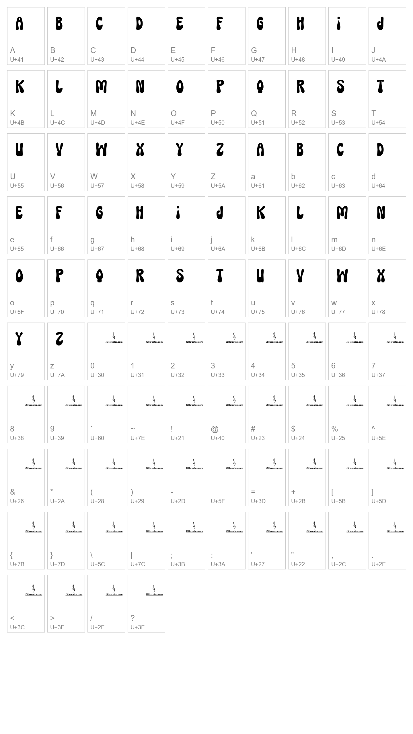 Character Map Image