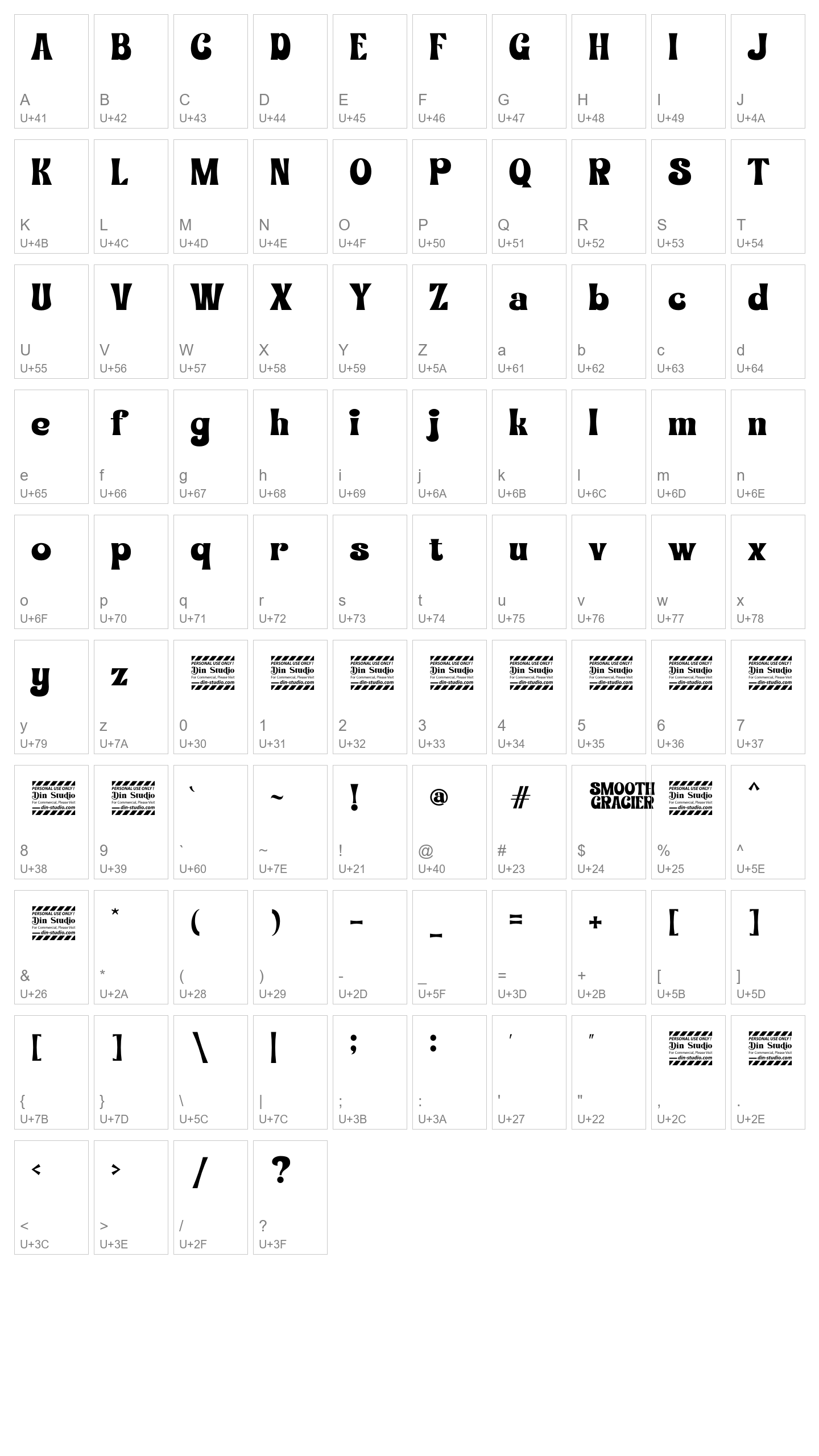 Character Map Image
