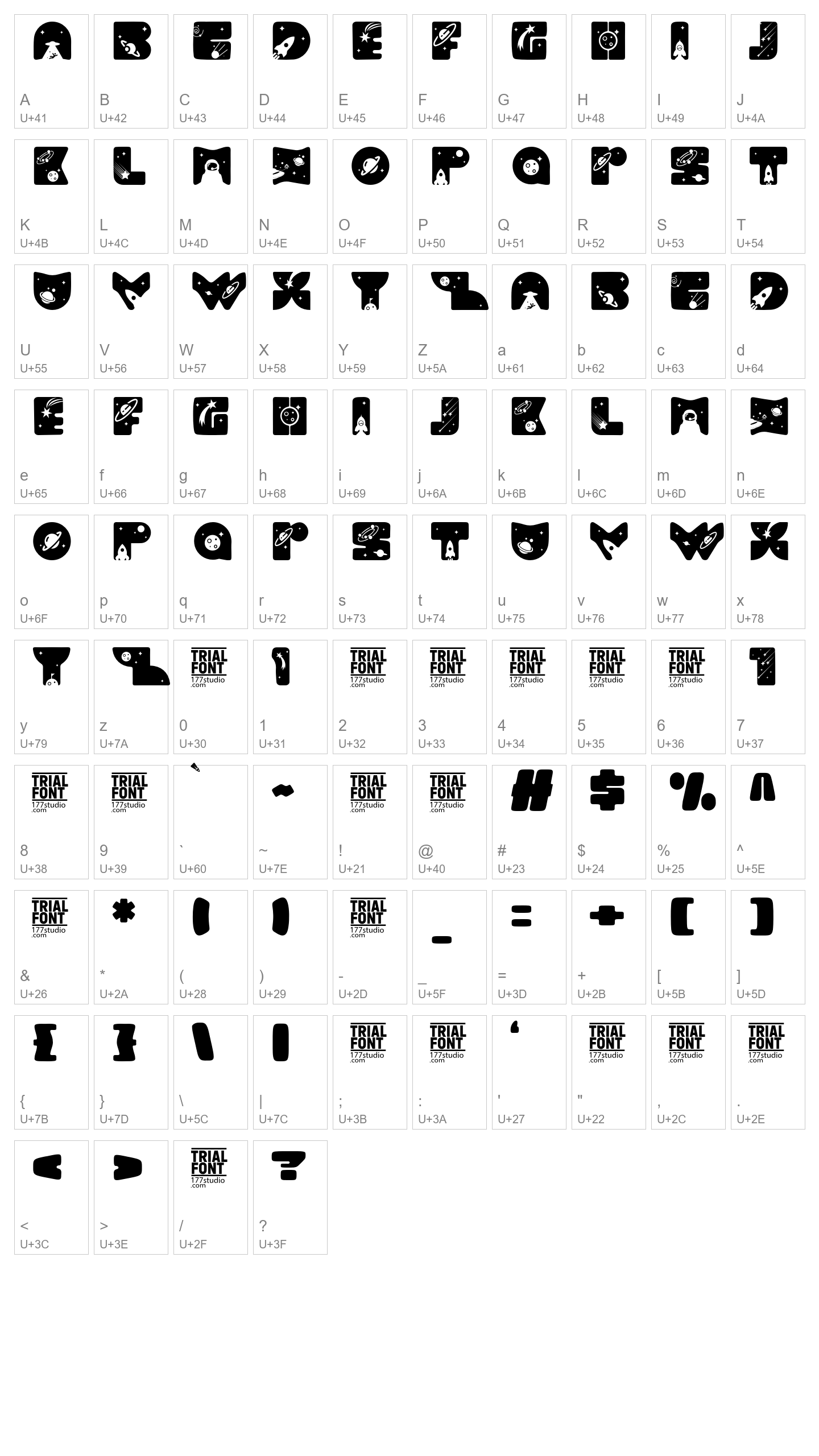Character Map Image