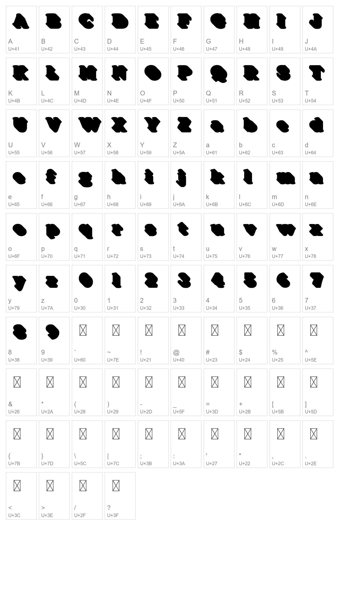 Character Map Image