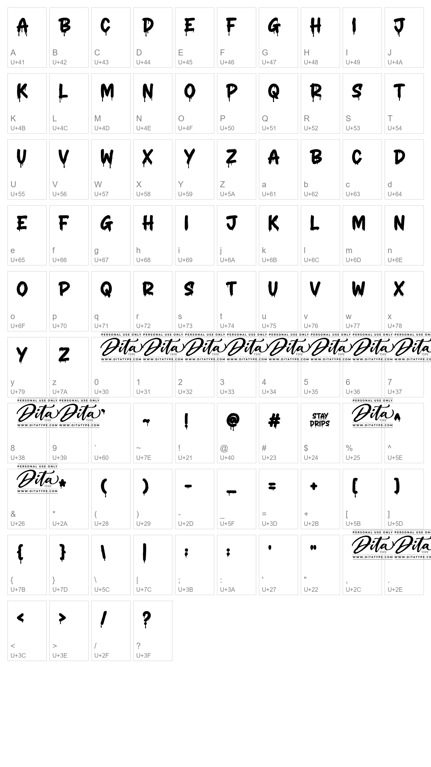 Character Map Image