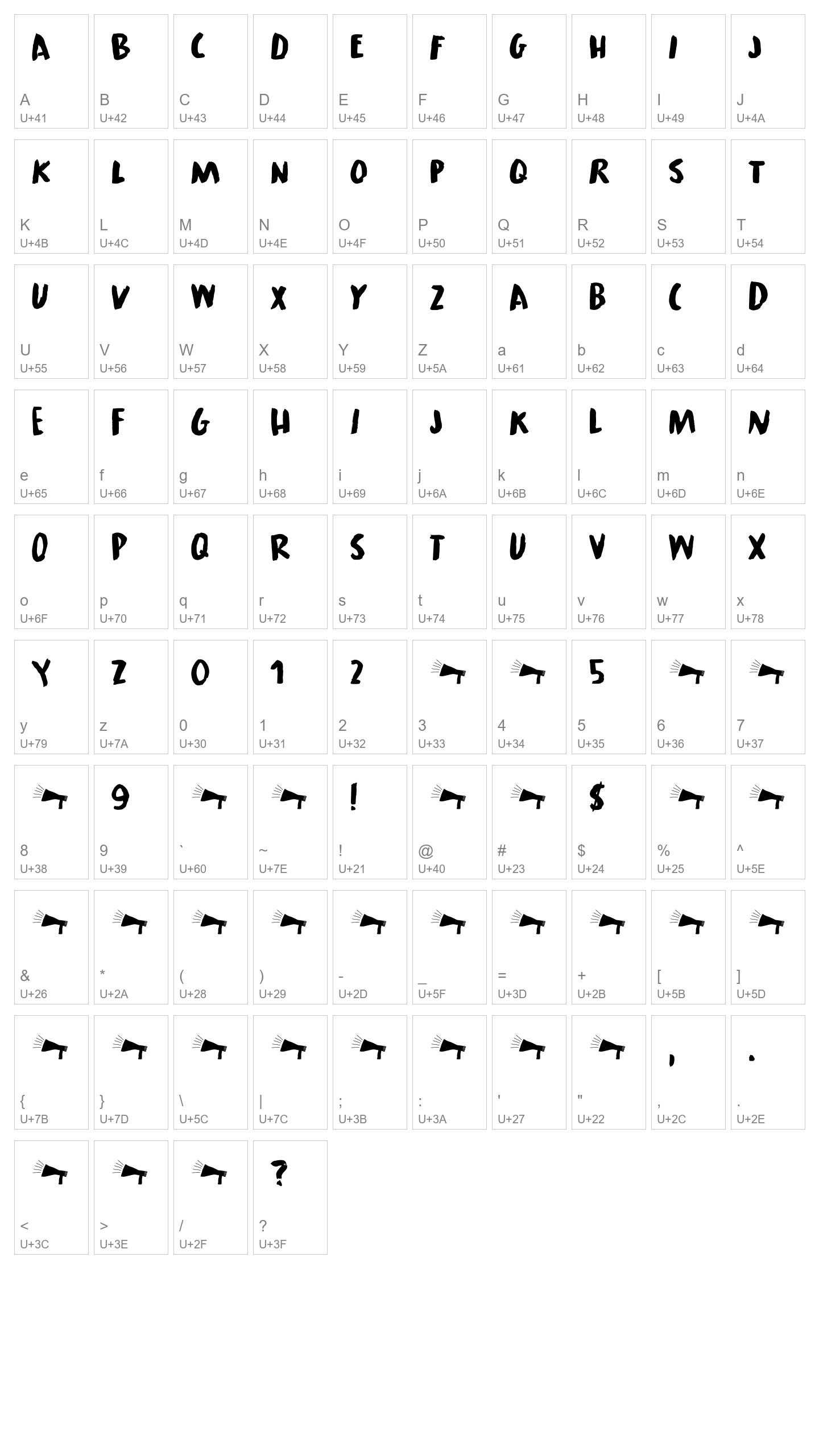 Character Map Image