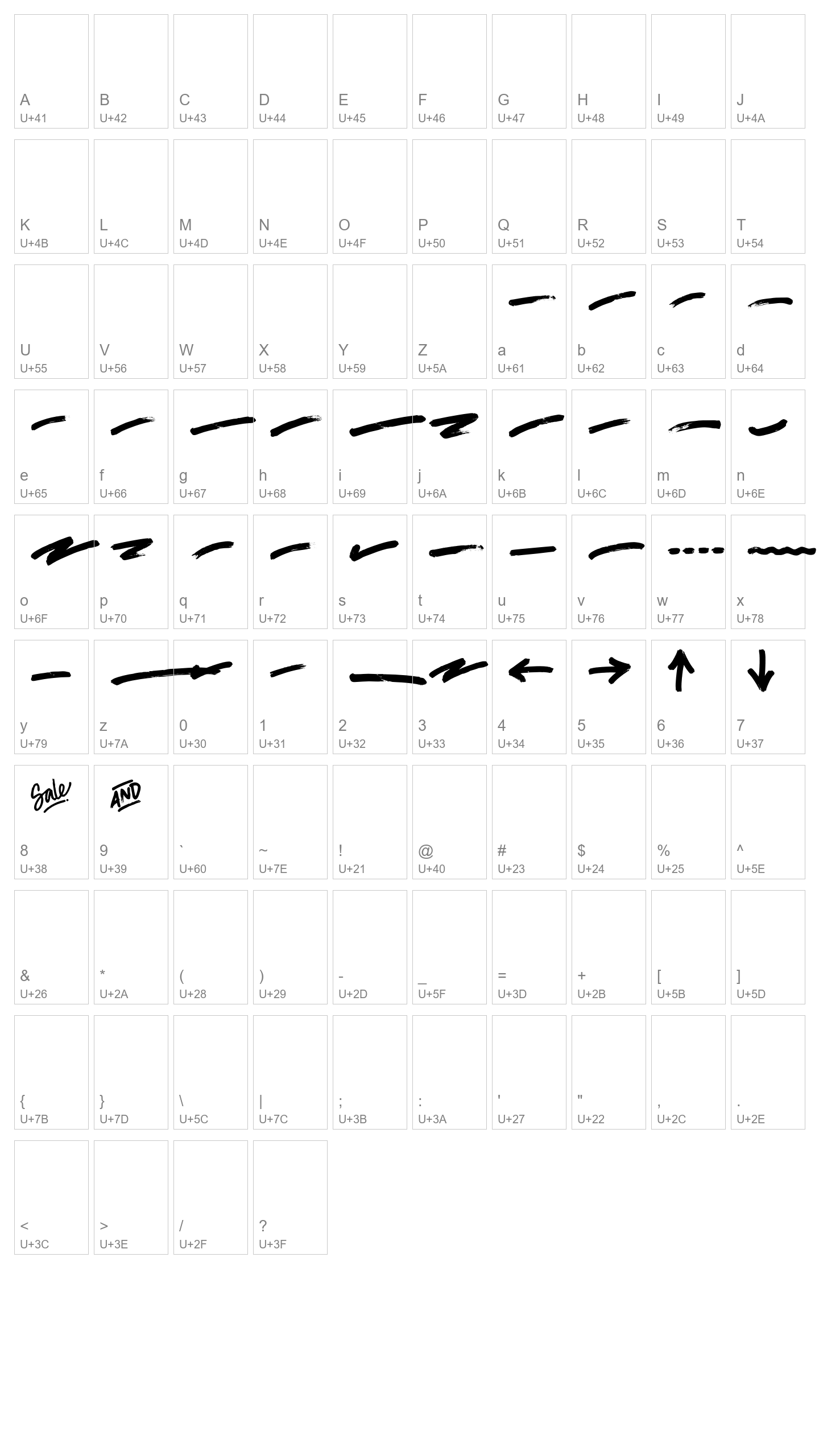 Character Map Image