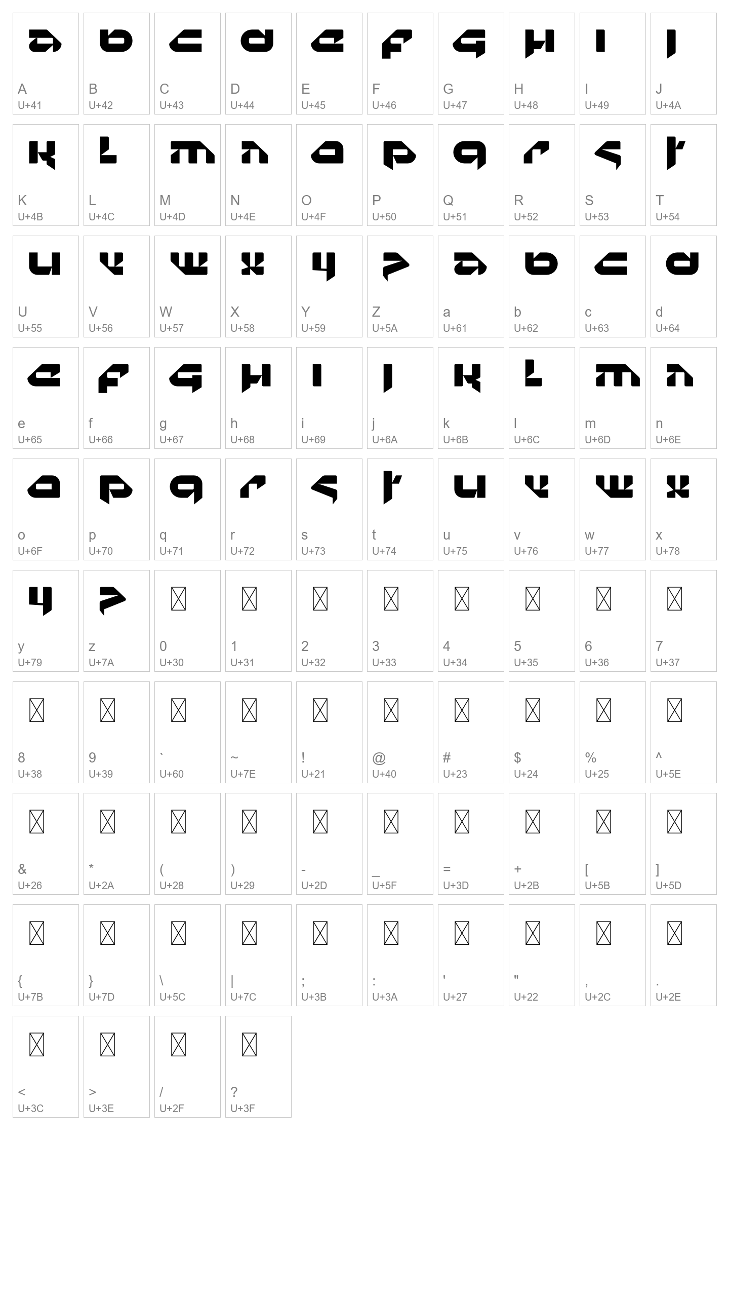 Character Map Image