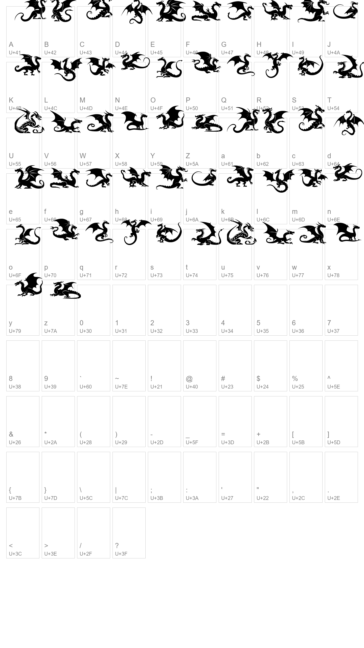 Character Map Image