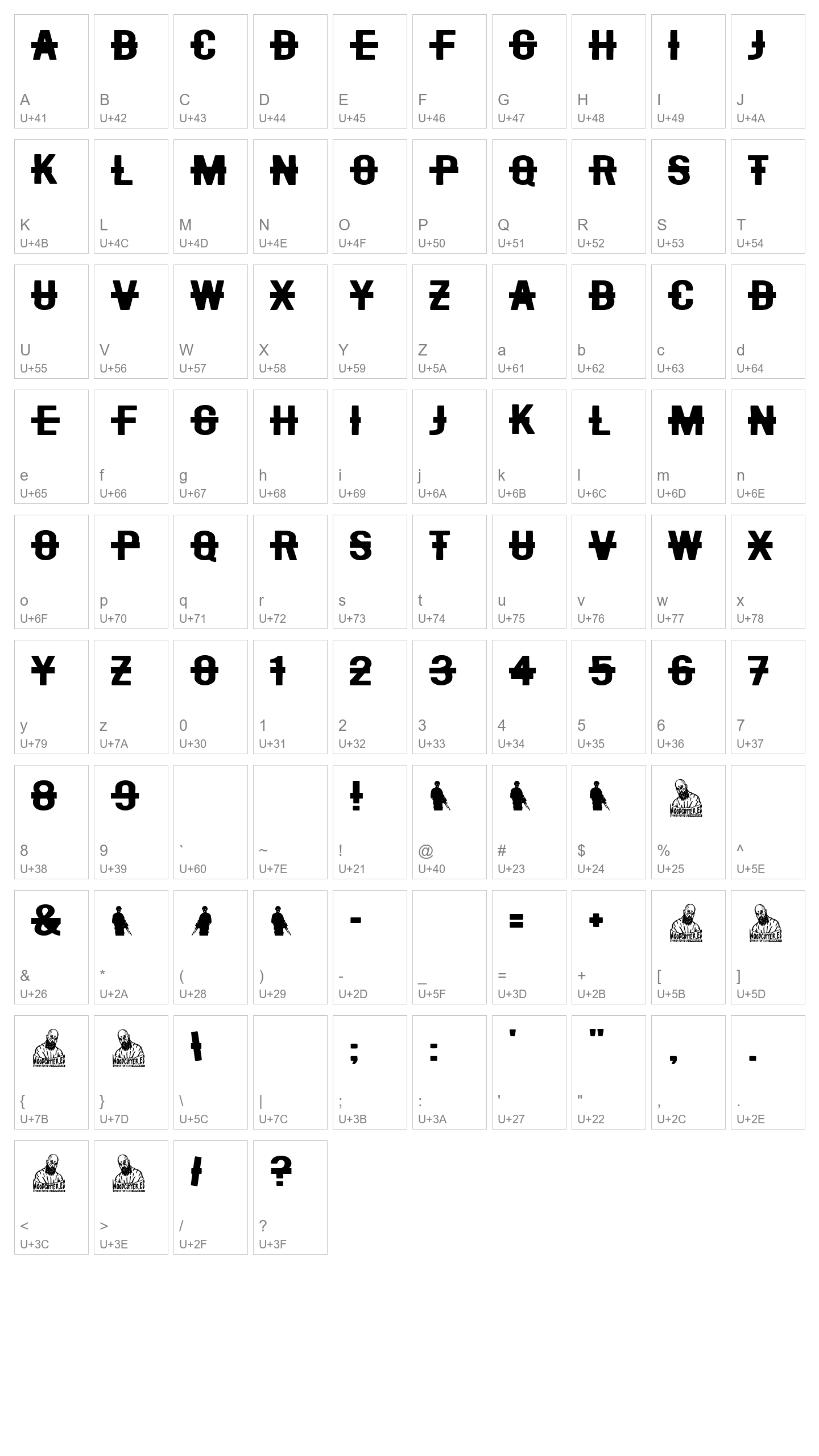Character Map Image