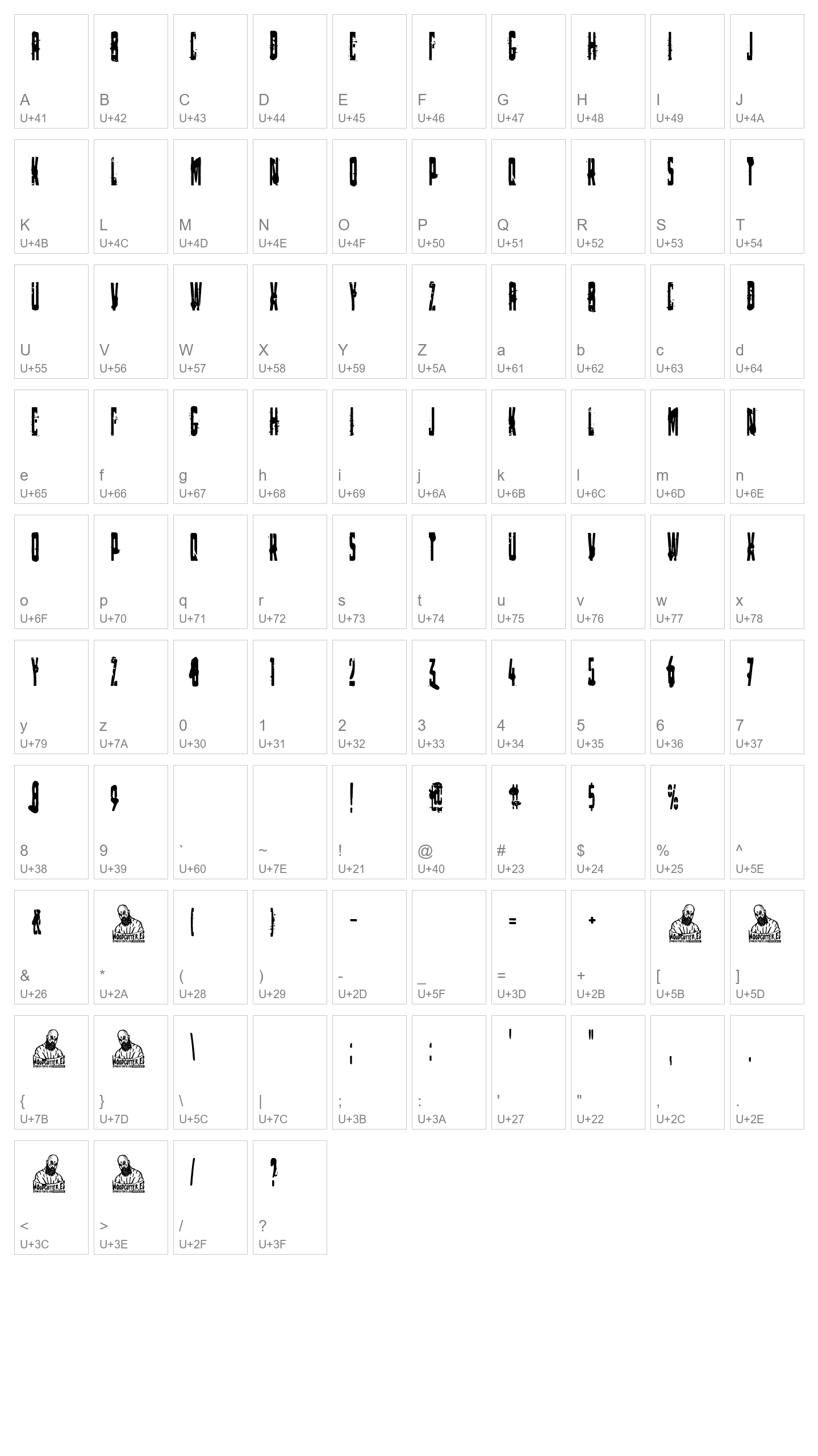 Character Map Image