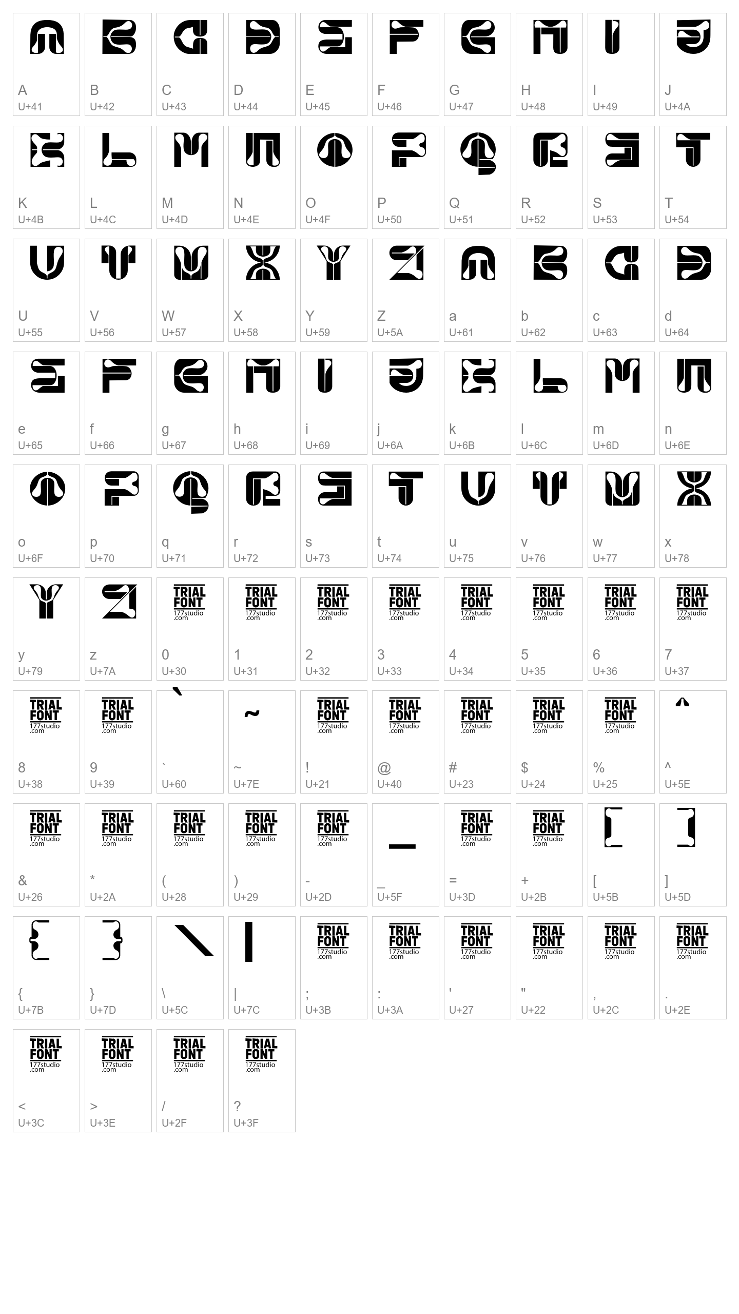 Character Map Image