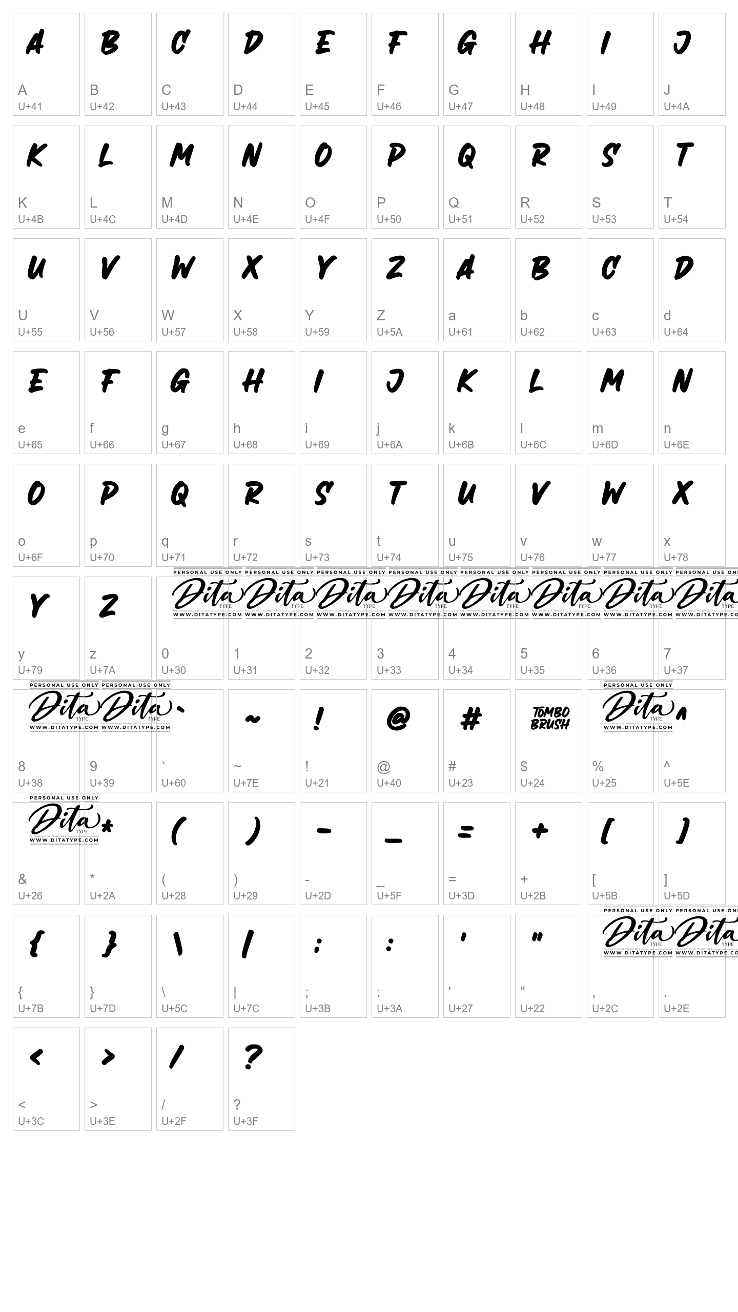 Character Map Image