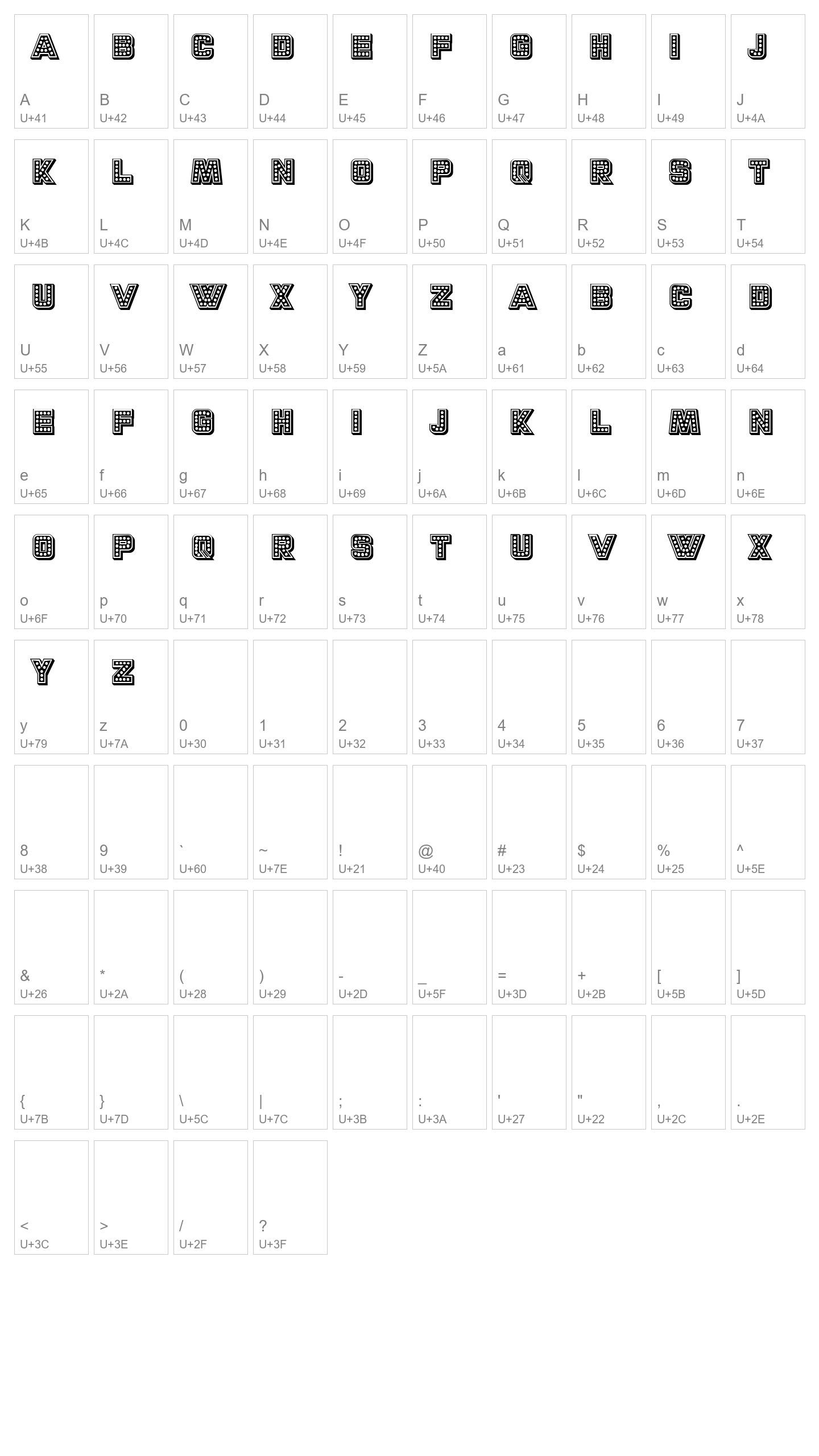 Character Map Image