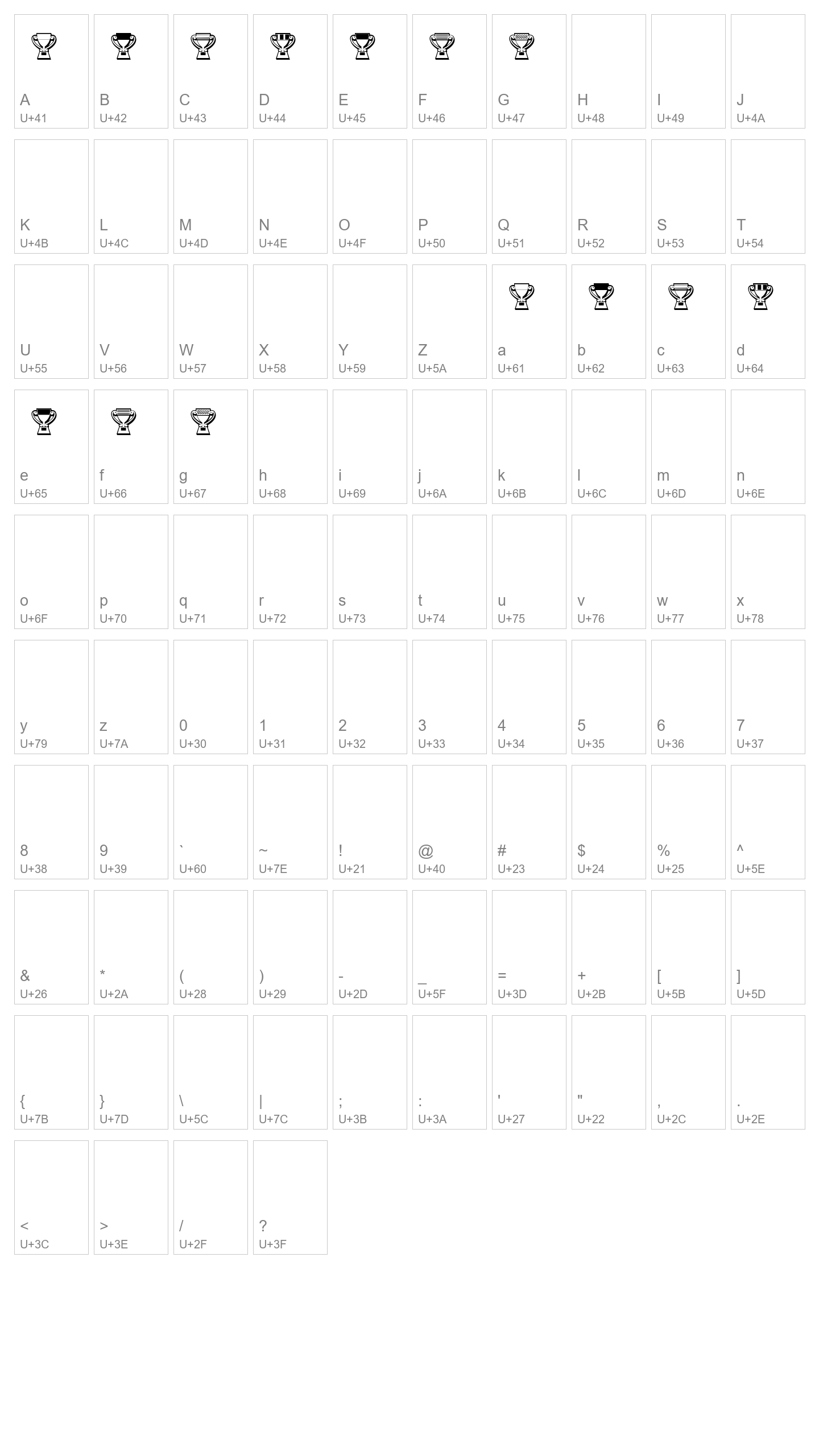 Character Map Image