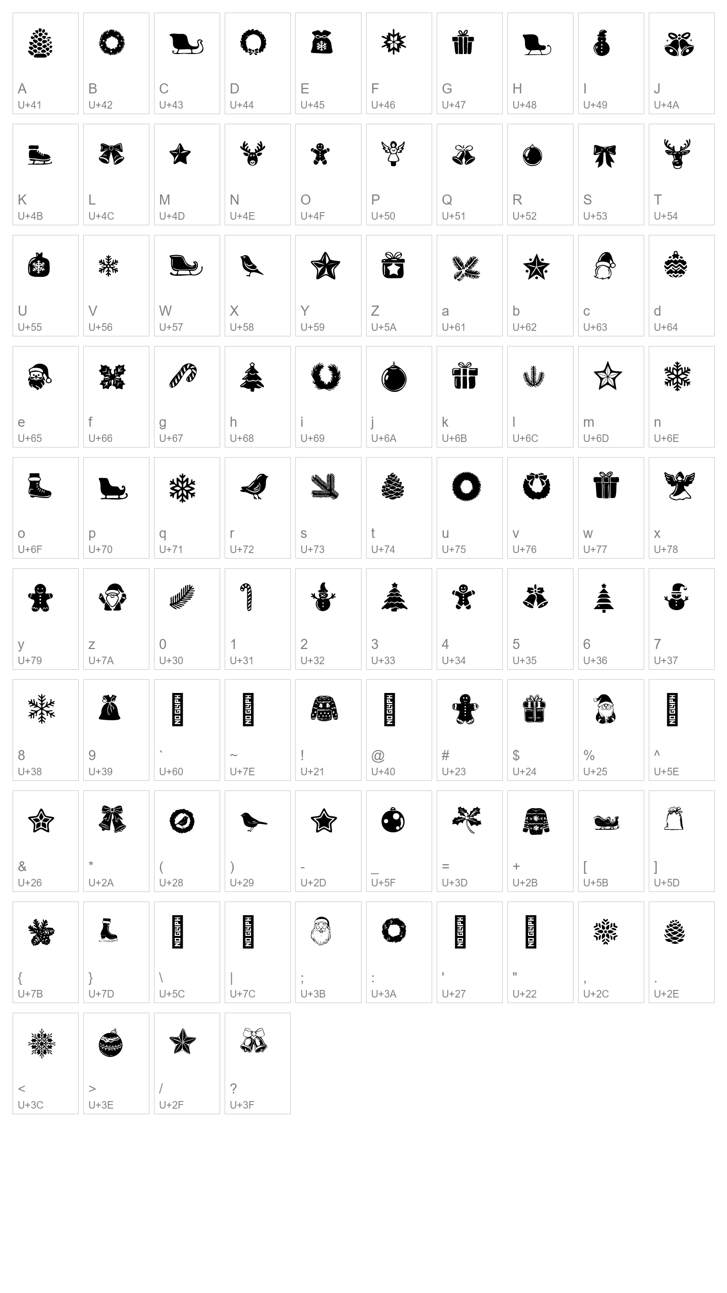 Character Map Image