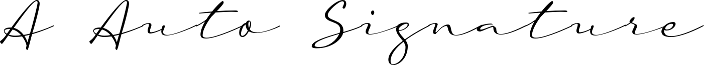A Auto Signature
