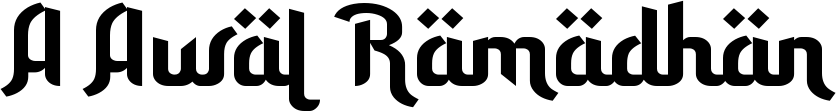 A Awal Ramadhan