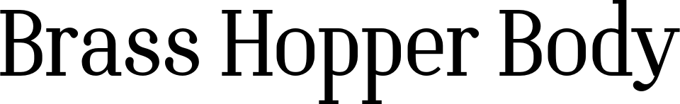 Brass Hopper Body