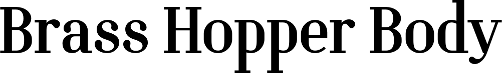 Brass Hopper Body