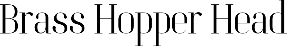 Brass Hopper Head