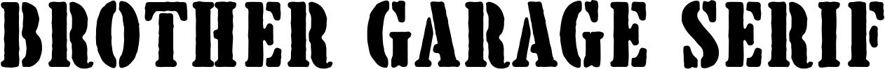Brother Garage Serif