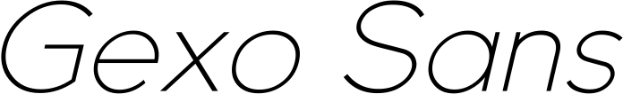 Gexo Sans