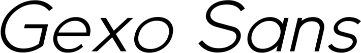 Gexo Sans