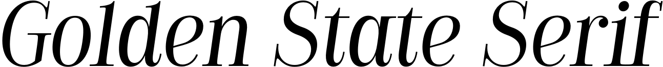 Golden State Serif