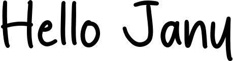 Hello Jany