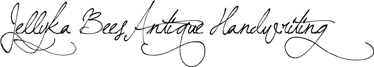 Jellyka BeesAntique Handwriting