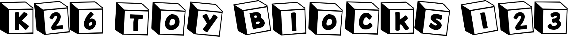 K26 Toy Blocks 123