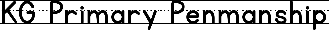 KG Primary Penmanship