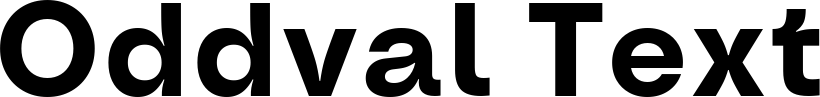 Oddval Text