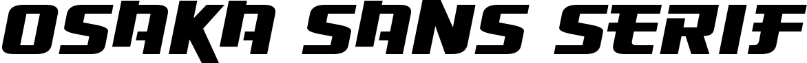 Osaka Sans Serif