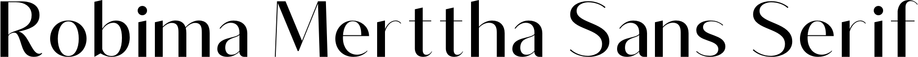 Robima Merttha Sans Serif