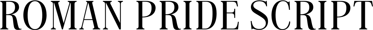 Roman Pride Script