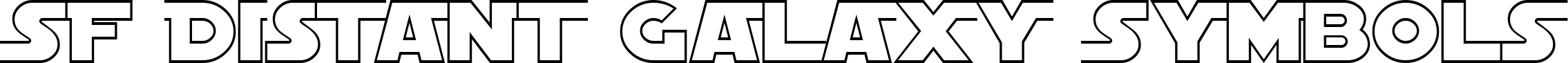 SF Distant Galaxy Symbols