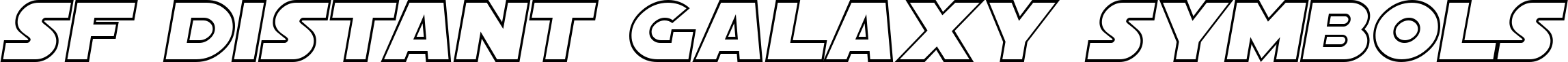 SF Distant Galaxy Symbols