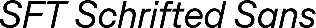 SFT Schrifted Sans
