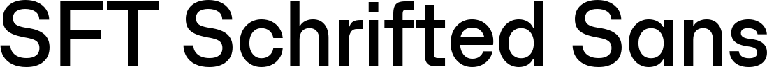 SFT Schrifted Sans